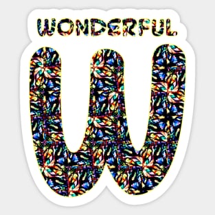 W Sticker